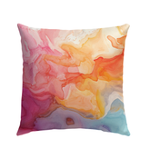 Radiant Racer's Rapid Rhythms Outdoor Pillow